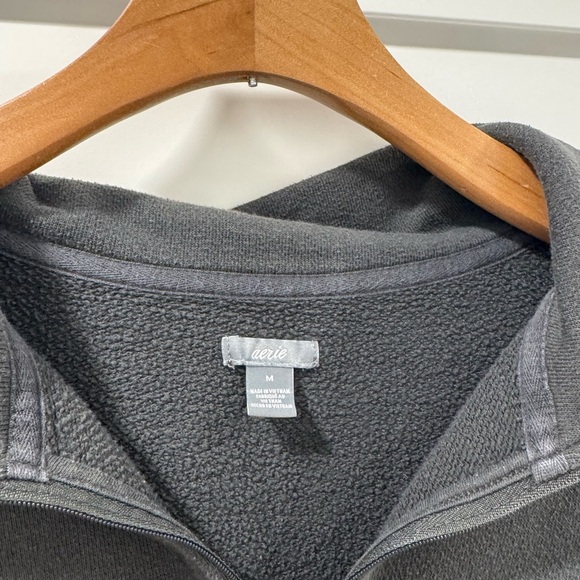 Aerie Grey 1/4 Zip Size M - Picture 5 of 5